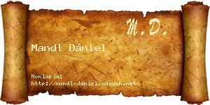 Mandl Dániel névjegykártya