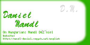 daniel mandl business card